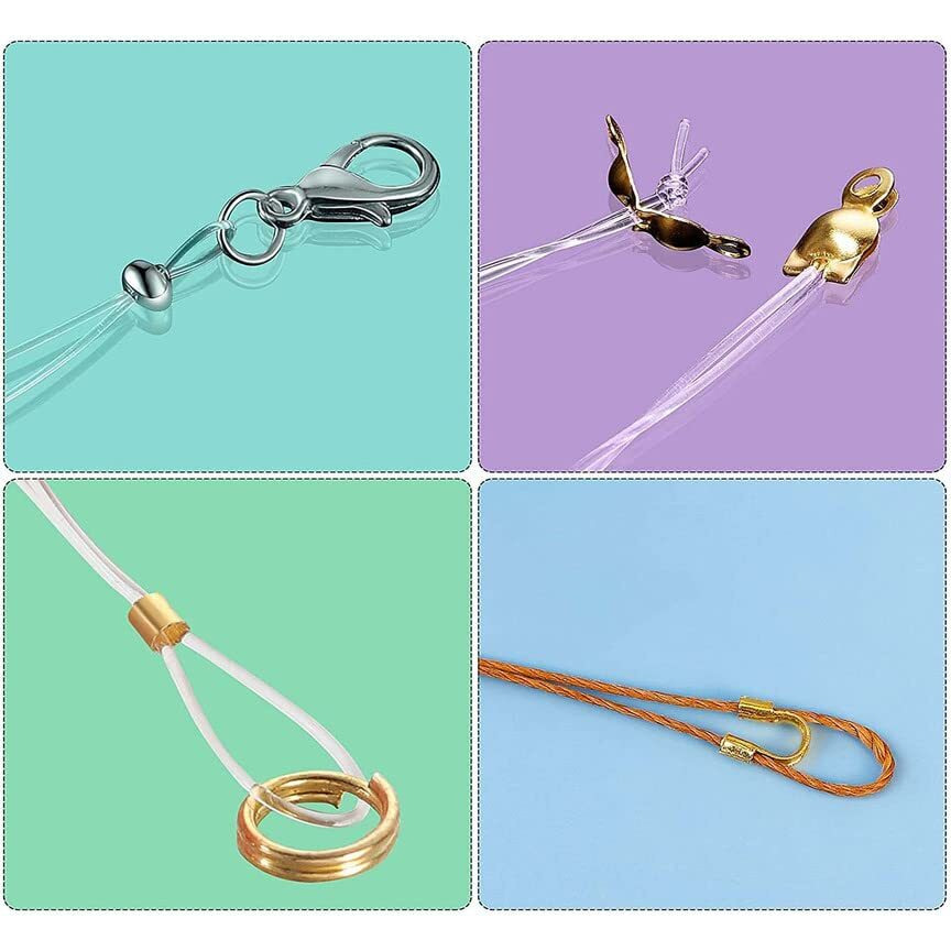 Diy Crafts 50 Pcs, Dull Golden, Brass Tube Crimp Beads Crimp Beads Knot Covers Wire Guardians Bead Tips Knot Covers For Diy Jewelry Bracelets Necklaces Making (Uns (50 Pcs, Dull Golden)