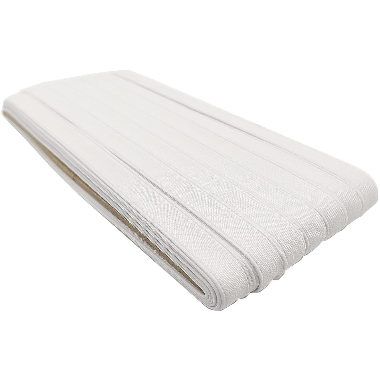 Aakriti Premium 25 Meter Woven Elastic For Tailoring, Sewing, Fashion Designing, Boutique, Stitching (6Mm Woven Elastic White)