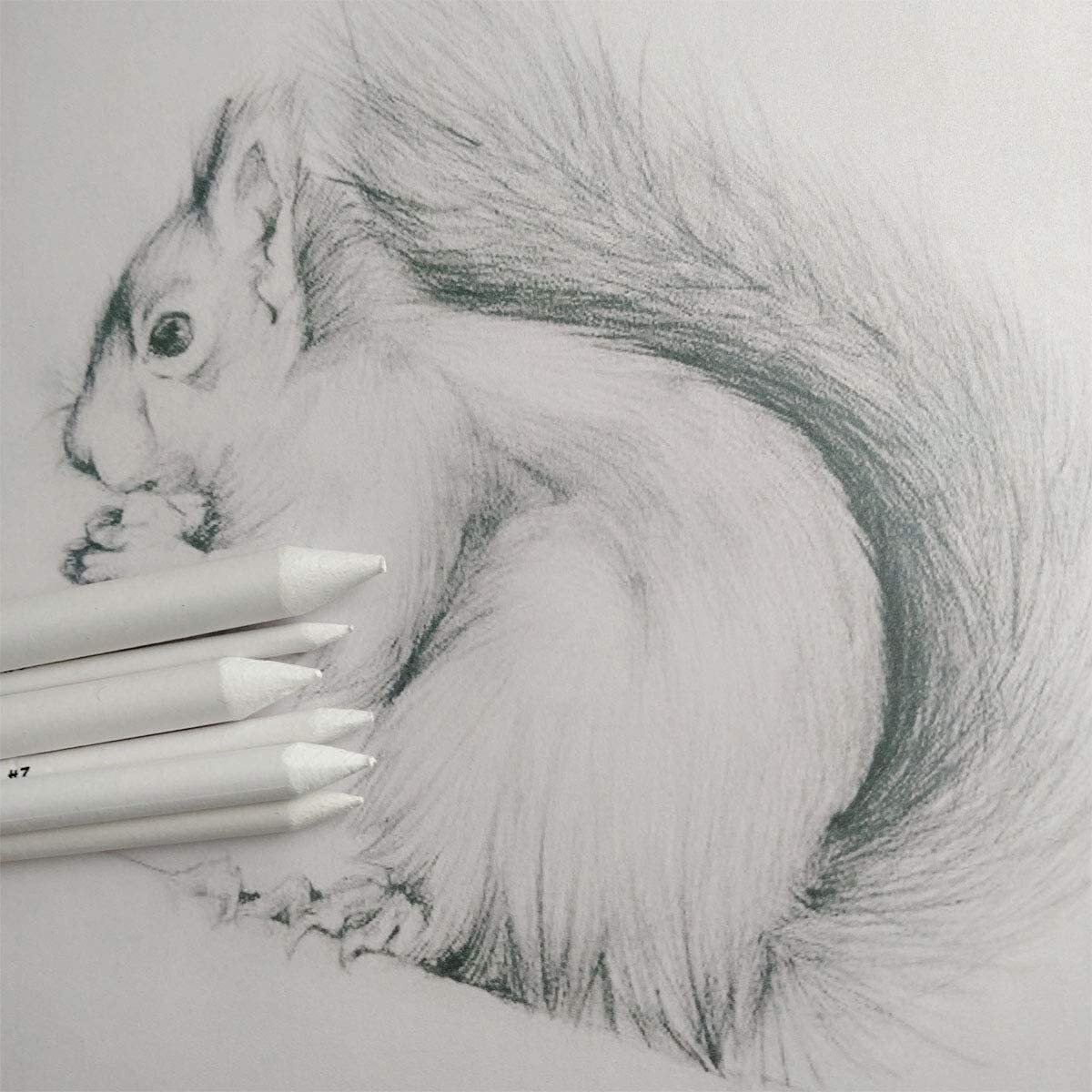 Snow Crafts 6 Pcs Blending Stumps, Sketch Drawing Tools, Paper Art Blenders For Student Sketch Drawing.(Pack Of 6)