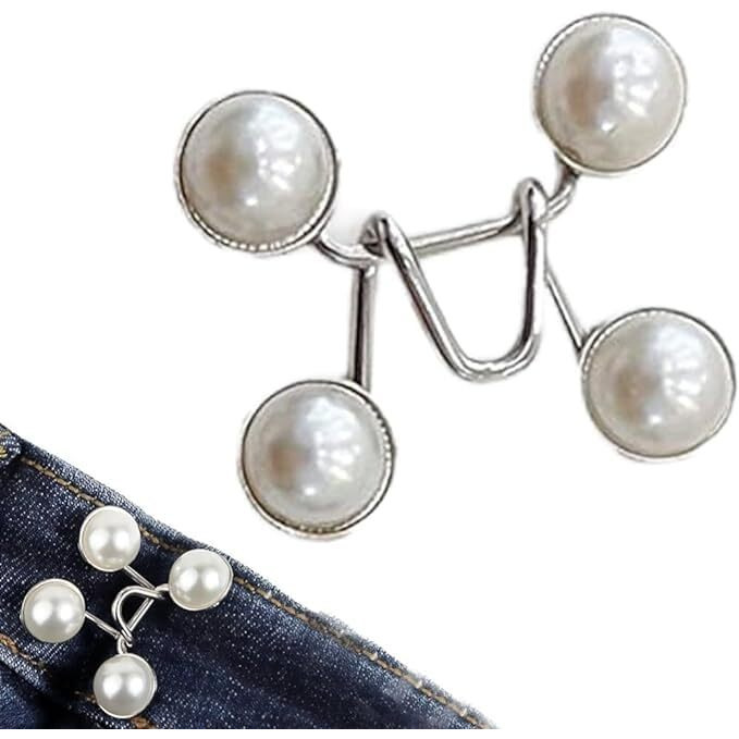 Arlicorping Adjustable Waist Buckle || Adjustable Waist Buckle Extender Jeans Buttons || Jeans Buttons Pins Replacement No Sew Instant Button Detachable (Pin 8)