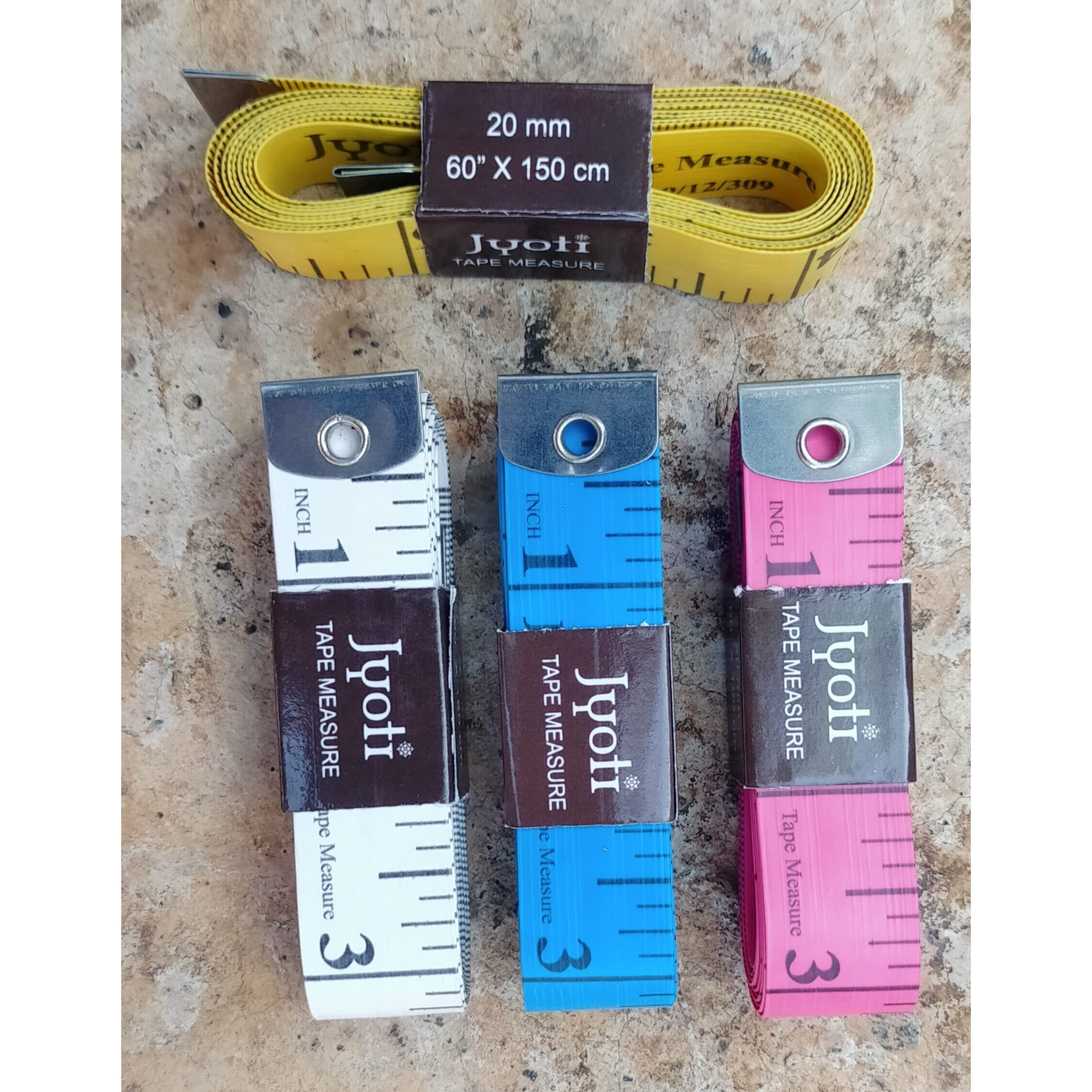 Ljl Traders Cloth/Object/Body Measurement Tape (Multicolour, Pvc + Fiberglass,1.50 Meter/150 Cm) - 5 Pieces