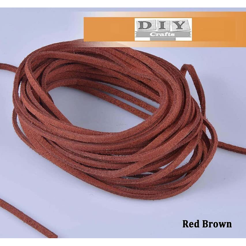 Diy Crafts Pack Of 1 Set, Gold, Faux Leather Cord Suede Cord String Rope Thread, For Jewelry Making Beading Necklace Bracelet With As Choice Cord X Ends, As Choice Cord (Pack Of 1 Set, Gold)