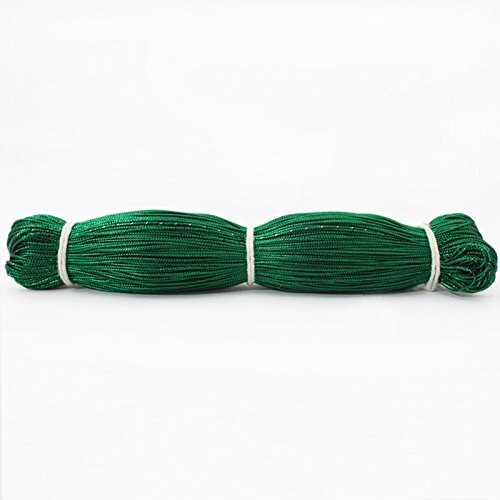 Embroiderymaterial Badla Threads For Embroidery, Jewellery And Craft Making(1Mm, 200 Metre, Dark Green Color)