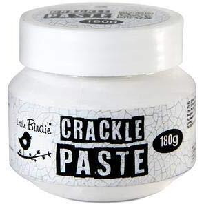 Little Birdie Crackle Paste, 180G | Dimensional Crackle Effect For Wood, Canvas, Paper & More | Tintable, Paintable, Water-Based Formula For Stencils And Freehand Crafting