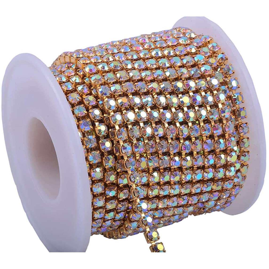 Diy Crafts Chain Roll, Design No  2, Crystal Rhinestone Close Trimming Jewelry 1 Claw (Chain Roll, Design No  2)