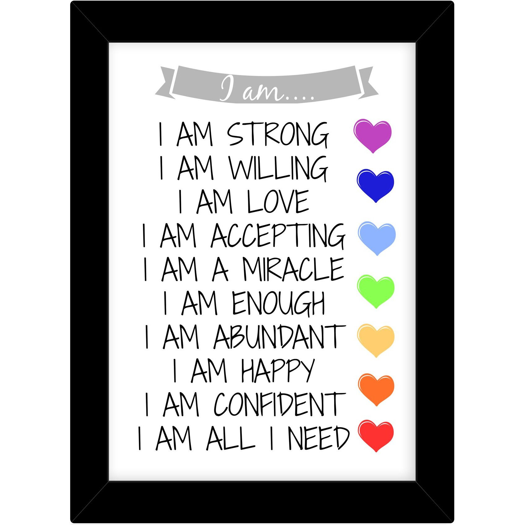 Tied Ribbons Inspirational Posters With Frames Motivational Quotes Wall Frames For Home Office Kids Girls Bedroom Living Room Classroom Study Room Students Gift Items