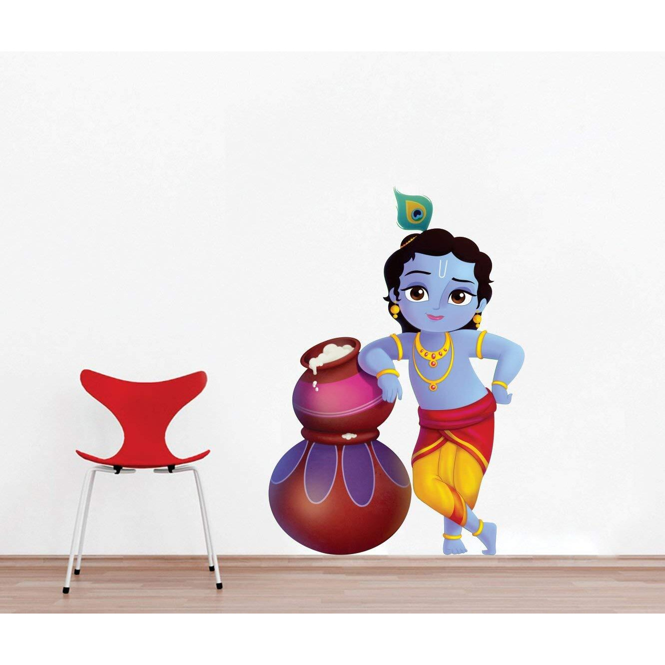 Ghar Kraft Mickey | Panda | Mouse Jerry | Krishna Wall Sticker For Home