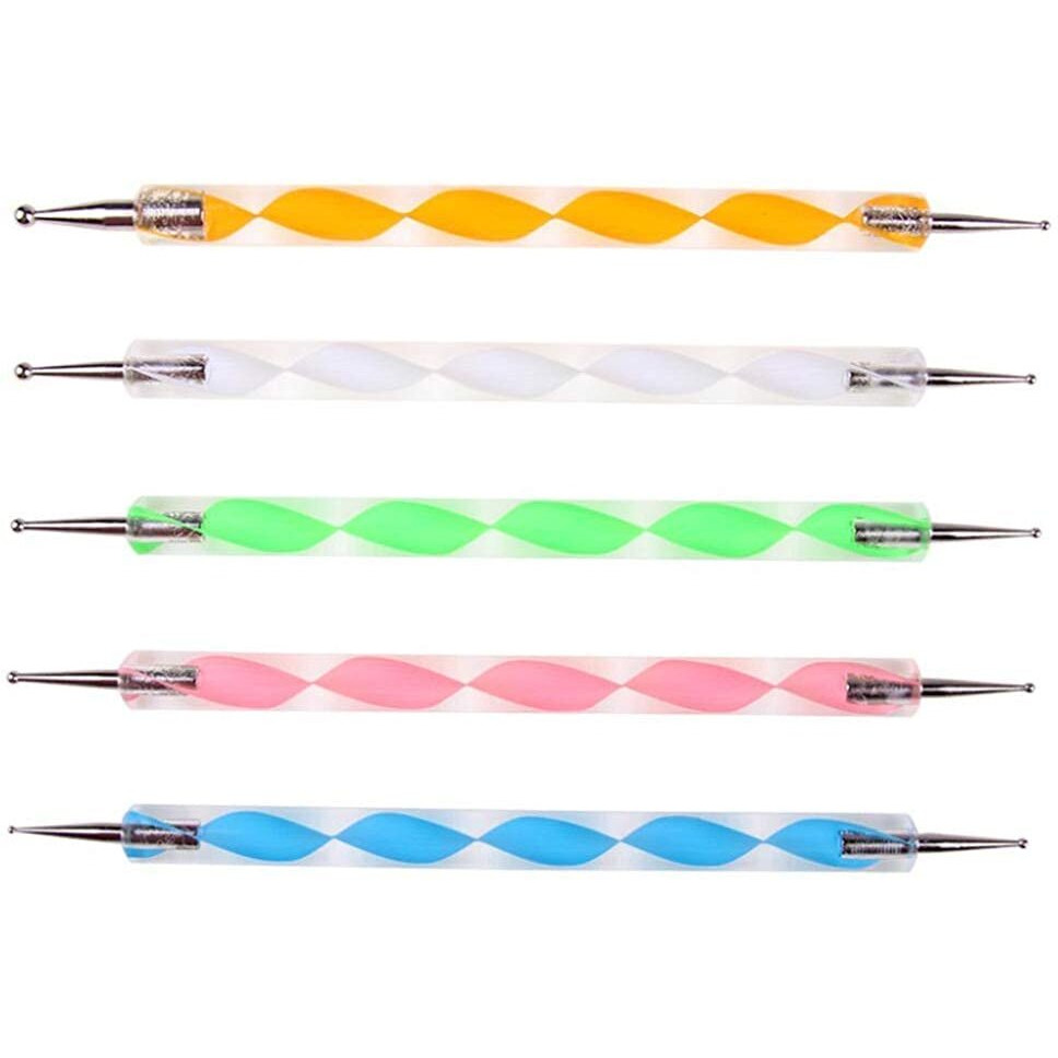 EsKube Nail Art Emboss Ball Tool Piece, Dotting Tool Set With Mandala Tool, 17Pcs Set, Multicolour