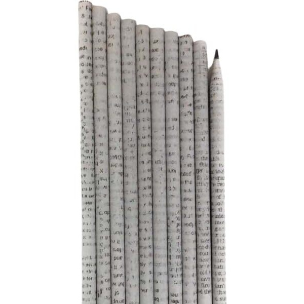 Goodwill Tech Recycled Newspaper Pencils Eco-Friendly For Kids School | Non-Toxic, Suitable For All Art & Craft, General Home, Office Or School Use, Writing, Sketching, Drawing Pack Of 20