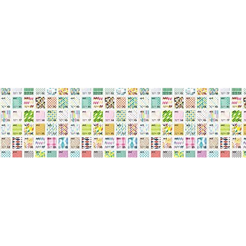 Mt Washi Wrapping Paper, Stamp Deco, 155 Mm X 5 Mtrs (Pack Of 1)