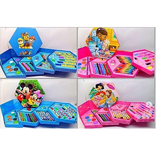Dharmisho 46-Piece Drawing Art Set For Kids  Watercolor Pencils, Crayons, Sketch Pens  Perfect For Birthday Return Gifts & Creative Color Kit (Multicolor)