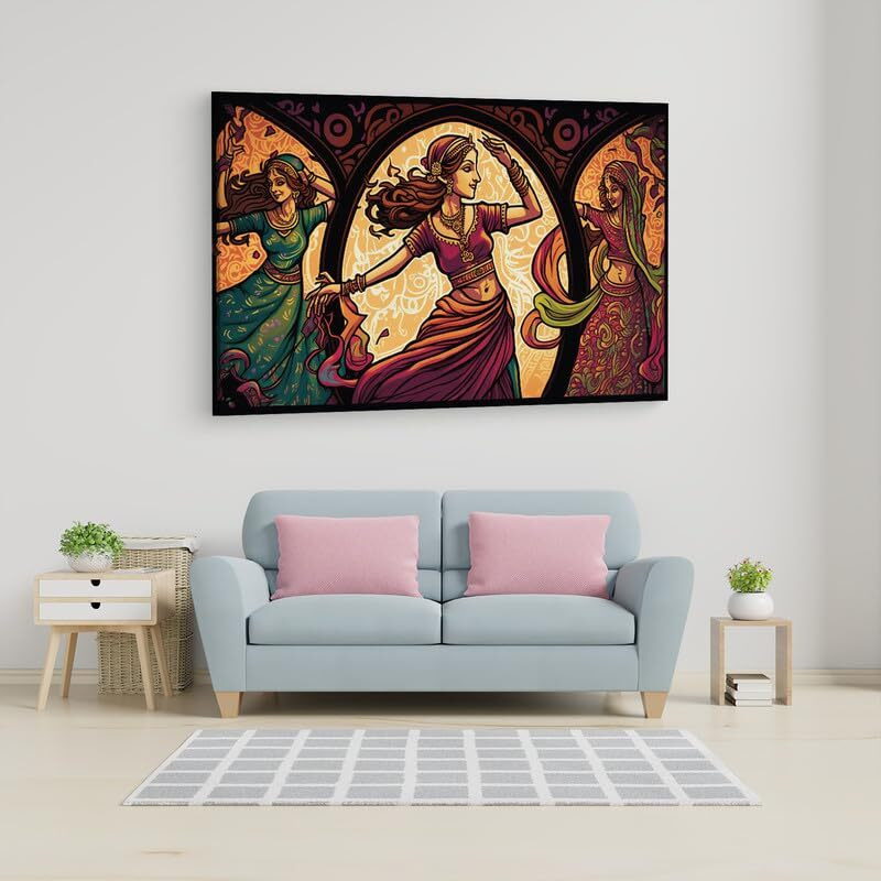 Truecanvas 16 X 24 Inch, Pine Wood Framed Canvas Paintings For Home Decor, Ready To Wall Hanging, Premium Painting For | Bedroom, Living Room, Office Wall Decoration | Wall Art Painting, Ct3381