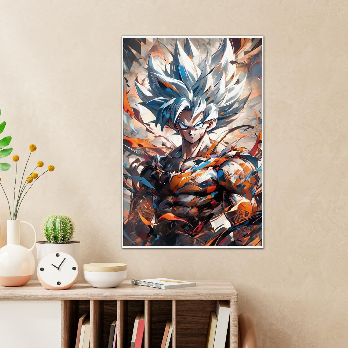 Tenorarts Goku Posters Dragon Ball Z Anime Wall Poster With Thick 300 Gsm Matt Finish Paper (18Inches X 12Inches)