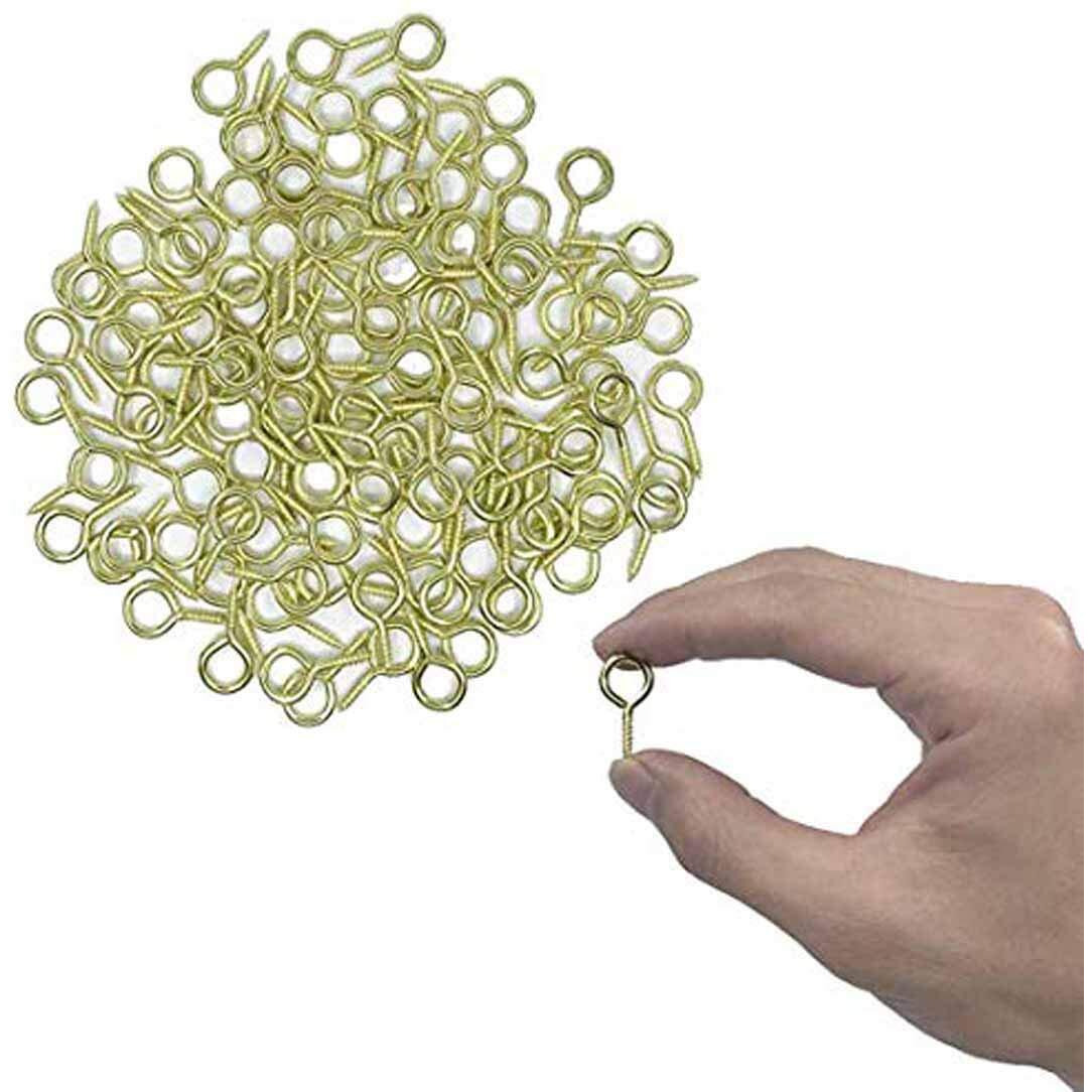 Diy Crafts Design No  3, Pack Of 50 Pcs, Small Screw Eyes Galvanized Met (Design No  3, Pack Of 50 Pcs)