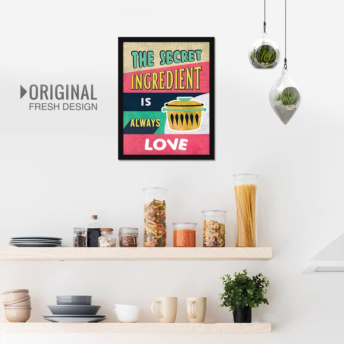 Chaka Chaundh - Restaurent Quotes Wall Frames - Food Quotes Frame -Kitchen & Dining Table Quotes Frames For Room & Hall - (14 X 11 Inches)