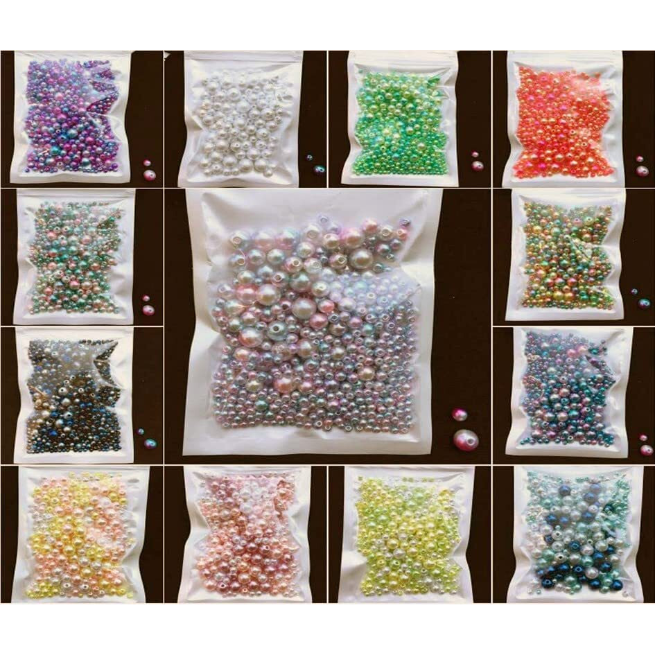 Diy Crafts Pack Of 150 Pcs 150X1, Color Mix Size C11, 150-200Pcs/Pack Mix Size 3/4/5/6/8Mm Beads With Hole Colorful Pearls Round Acrylic(Pack Of 150 Pcs 150X1, Color Mix Size C11)