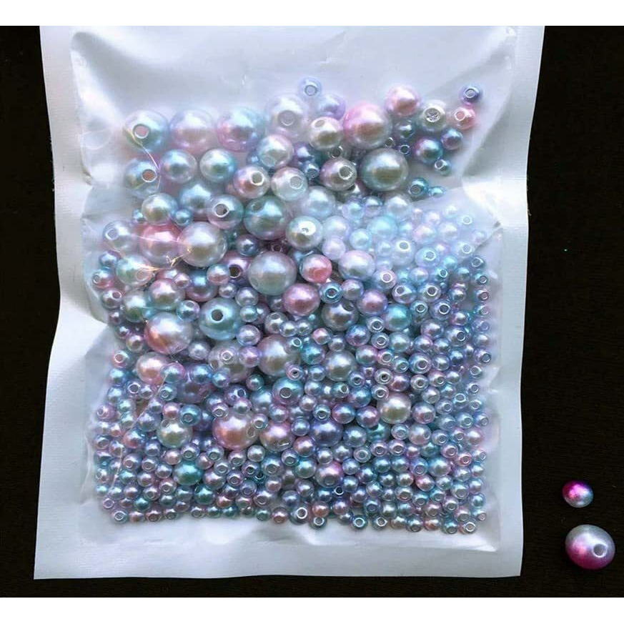 Diy Crafts Pack Of 150 Pcs 150X1, Color Mix Size C11, 150-200Pcs/Pack Mix Size 3/4/5/6/8Mm Beads With Hole Colorful Pearls Round Acrylic(Pack Of 150 Pcs 150X1, Color Mix Size C11)