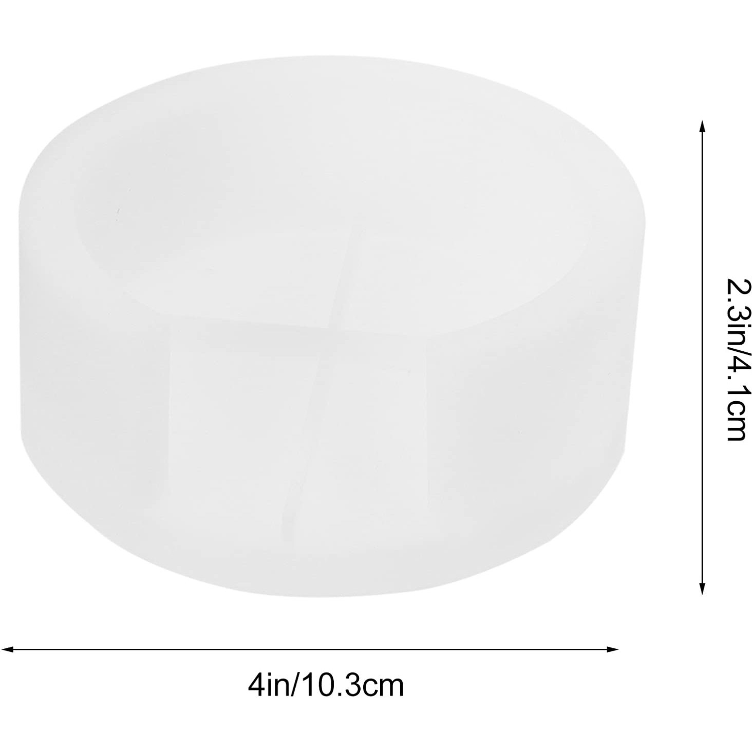 Heallily Coaster Resin Molds 3D Round Silicone Epoxy Resin Casting Molds With Holder Mold Art Crystal Epoxy Mold -Pack Of 1
