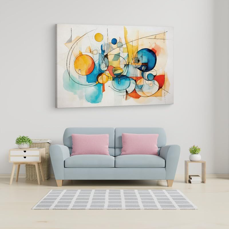 Truecanvas 16 X 24 Inch, Pine Wood Framed Canvas Paintings For Home Decor, Ready To Wall Hanging, Premium Painting For | Bedroom, Living Room, Office Wall Decoration | Wall Art Painting, Ct3224