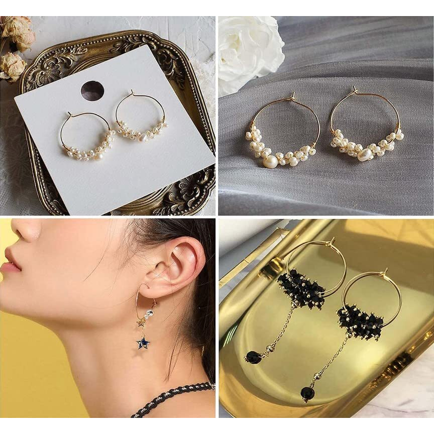 Diy Crafts 100 Pcs, 20Mm Gold Medium 14, Wine Charm Rings, Open Jump Ring, Beading Hoop For Diy Wine Charms, Earrings Silver/Gol (100 Pcs, 20Mm Gold Medium 14)