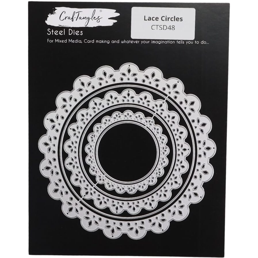 Craftangles Steel Dies - Lace Circles (Set Of 6 Dies)