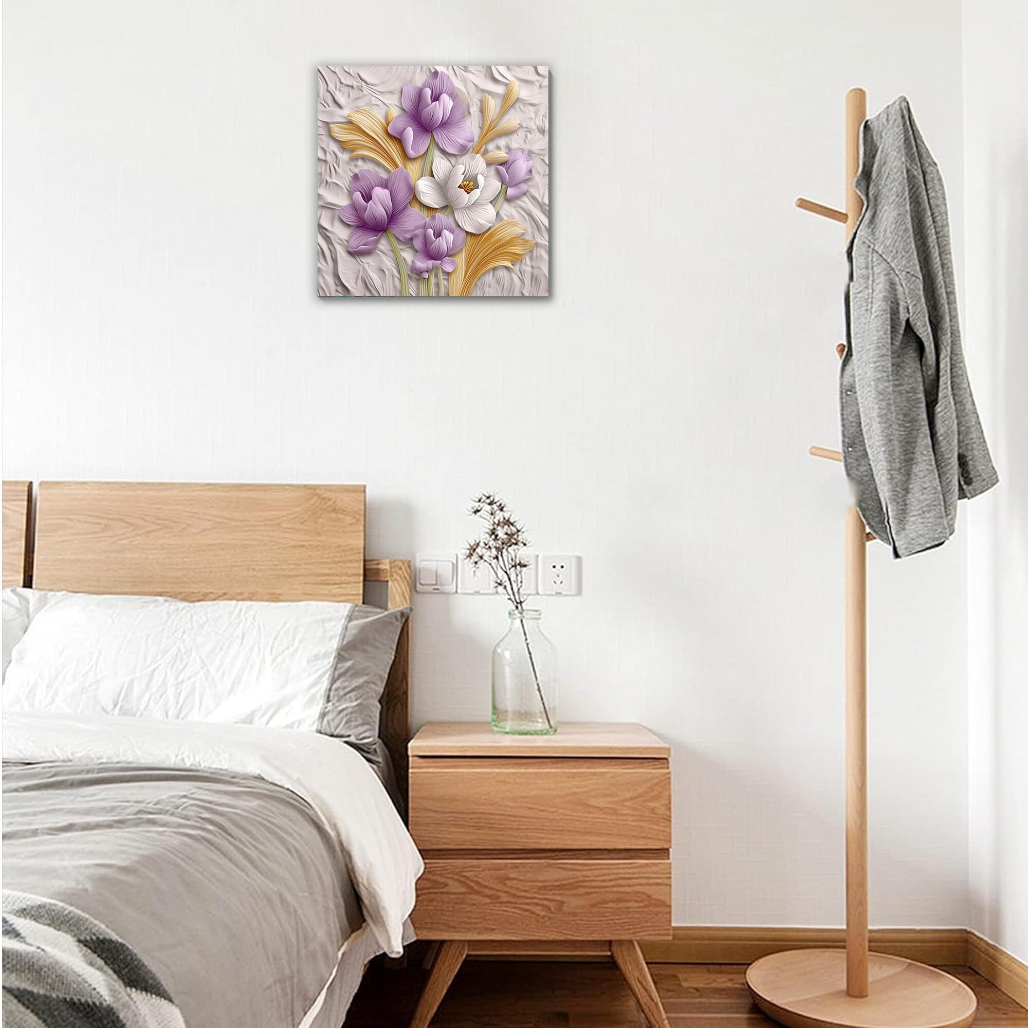 Truecanvas Abstract Wooden Framed Canvas Painting For Bedroom, Living Room, Study Room & Office | Pine Wood Frame | 24 X 24 Inch (61 X 61 Cms), Sq178
