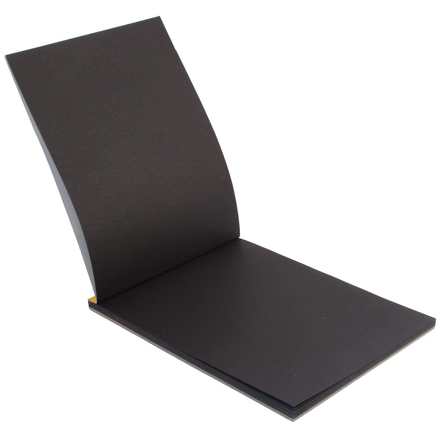 EsKube A5 Size Black Paper Drawing Pad Sketch Book For Artists With Hardback - 20 Pages, 140 Gsm