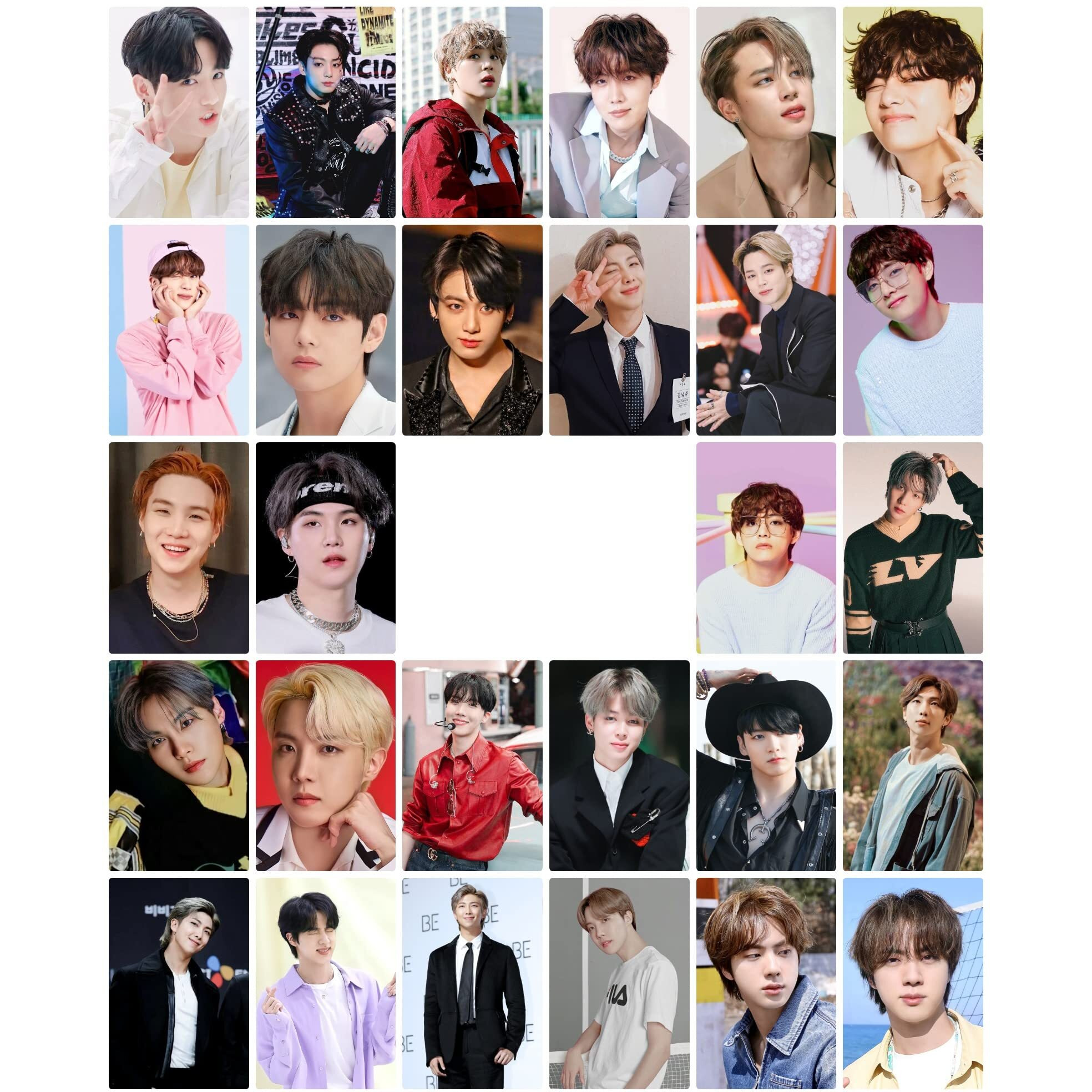 Printnet Pack Of 77 Bts Band Members Photocards Collection, Hd Quality, Multicolour, (4.4 X 3 Inch)