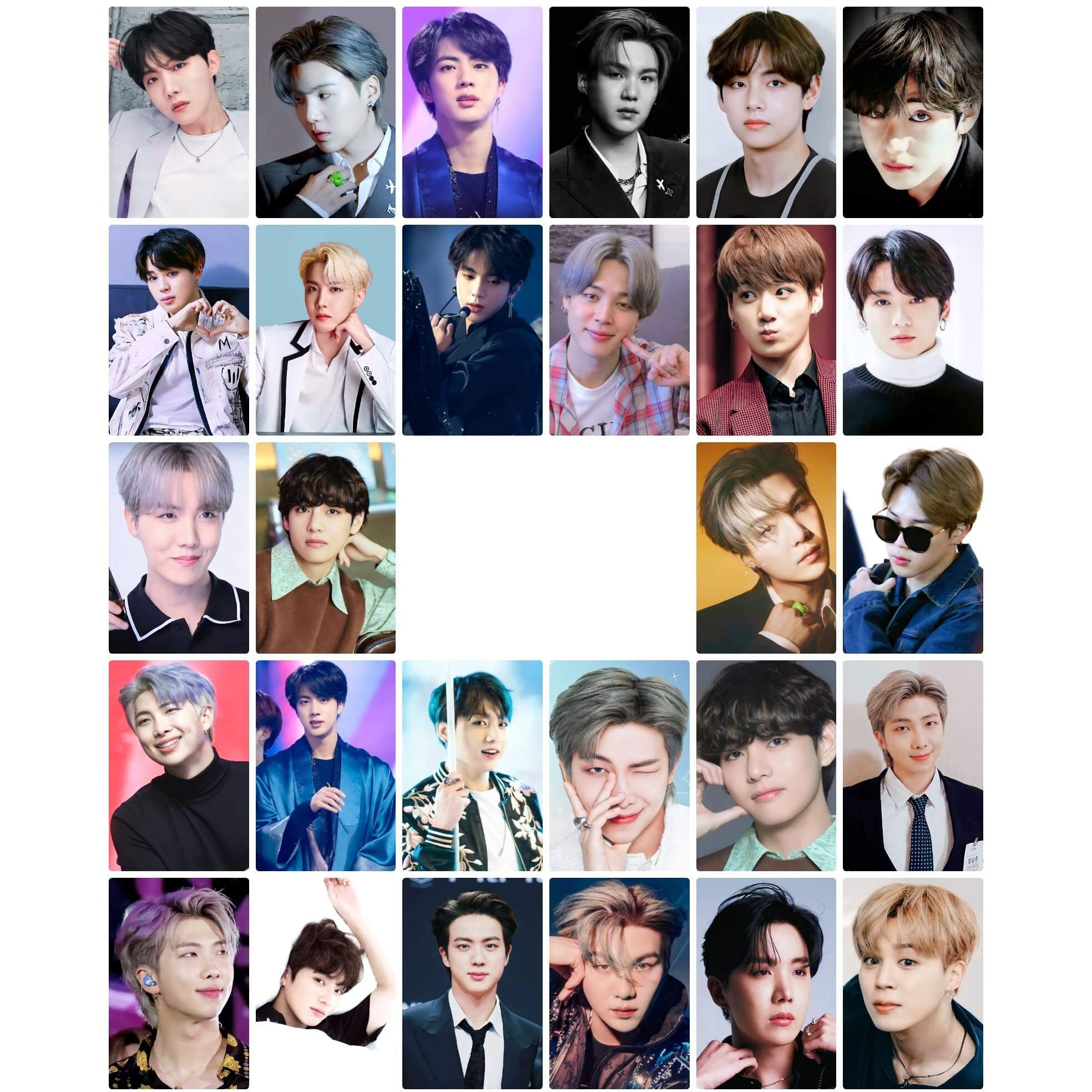 Printnet Pack Of 77 Bts Band Members Photocards Collection, Hd Quality, Multicolour, (4.4 X 3 Inch)