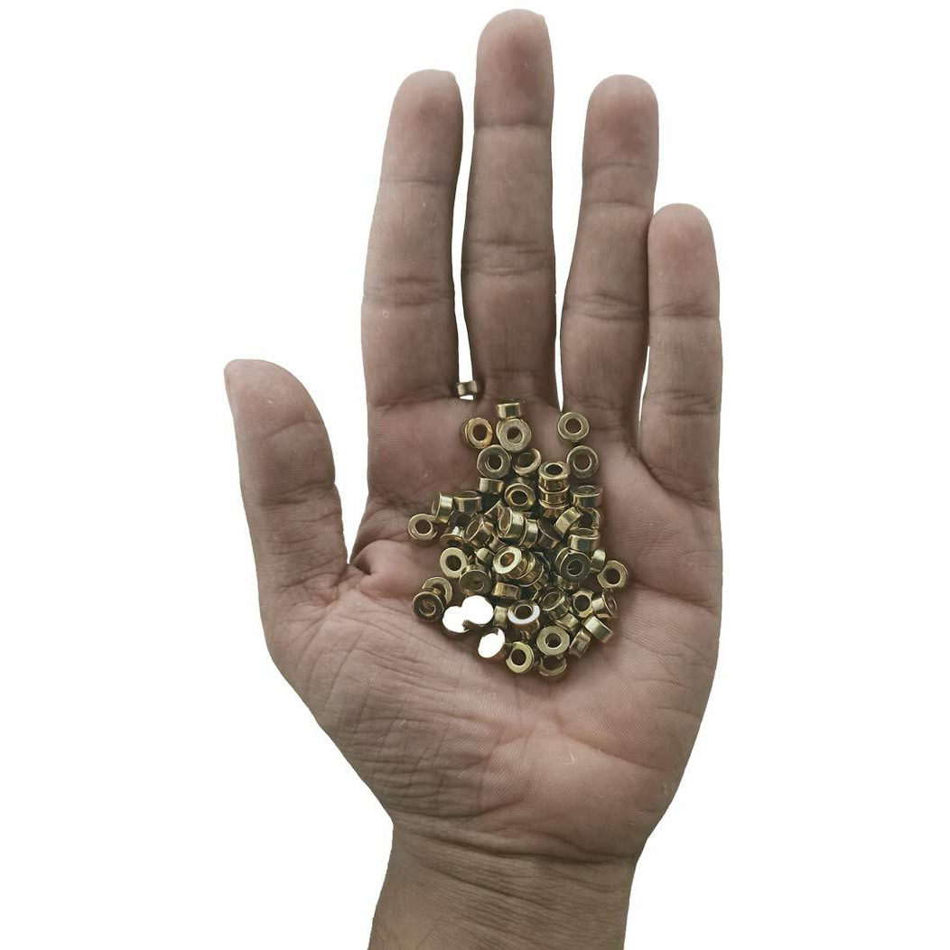 Diy Crafts Pack Of 125Pcs 25X5, Golden, 25Piece Round Metal Disc Spacer Beads Round Bracelet Necklace Connector Charms Gold (Pack Of 125Pcs 25X5, Golden)
