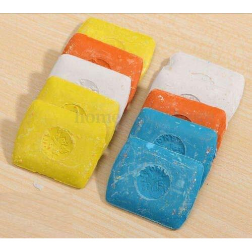 Diy Crafts Pack Of 40 Pc, Shade No  4, Tailor's Chalk Lot For Sewing Crafts ~ Random White Red & Blue For Tail (Pack Of 40 Pc, Shade No  4)