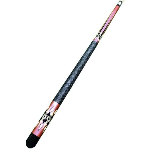 Laxmi Ganesh Billiard Red American Pool Cue In 12Mm Tip Size With Cue Cover, Glove, Chalk Holder & 2 Pcs Chalk And Tip