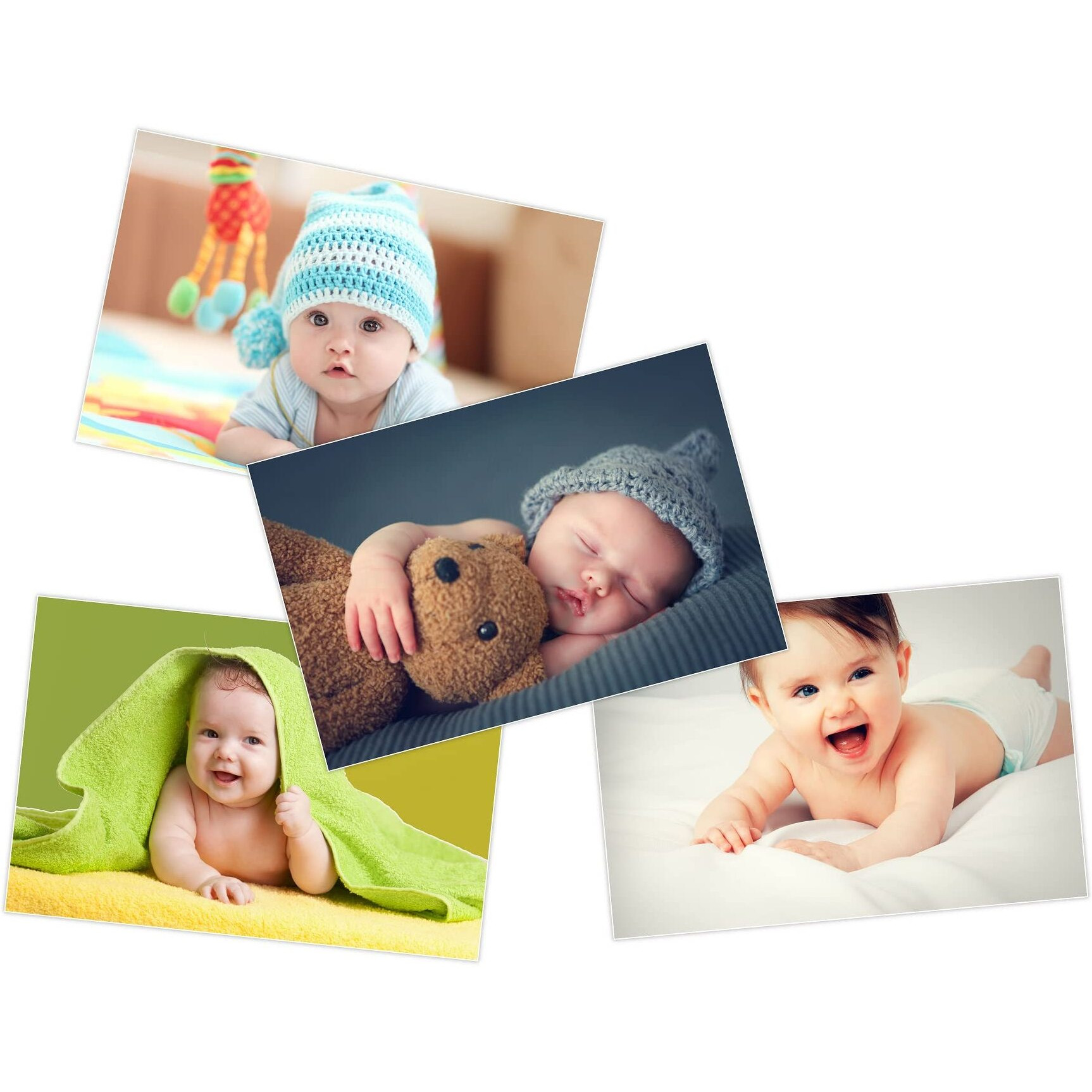 Printnet New Born Baby Girl/Boy Poster For Wall Pregnant Women Cute Large Posters In Room Bedroom With Big Size Gloss Finish, Size - 12 X 18 Inch, Set Of 4 Photo