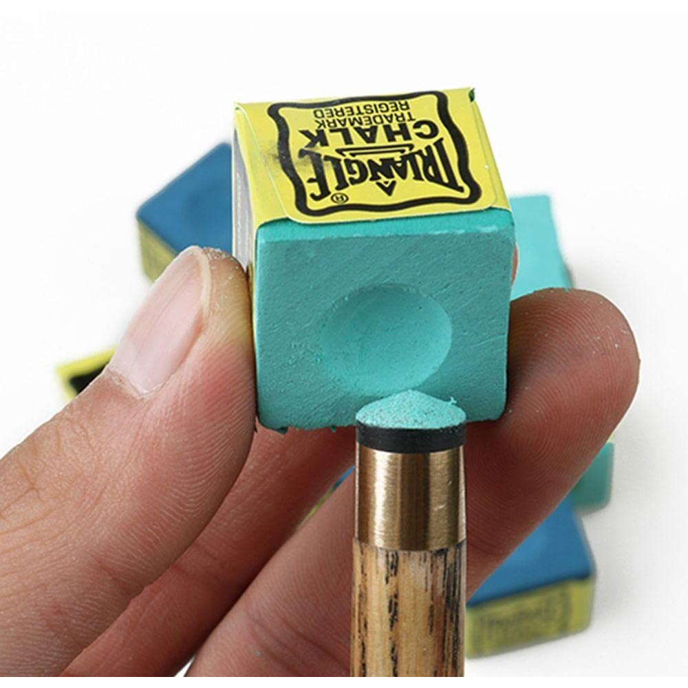 Laxmi Ganesh Billiard Pool And Snooker Green Chalk (10 Pieces) & Rubber Chalk Holder (4 Pieces)