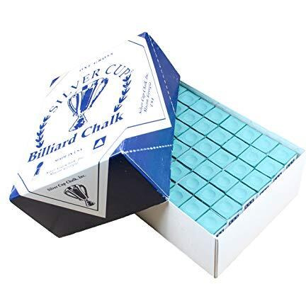 Laxmi Ganesh Billiard Silver Cue Billiard Chalk -144Pcs Green