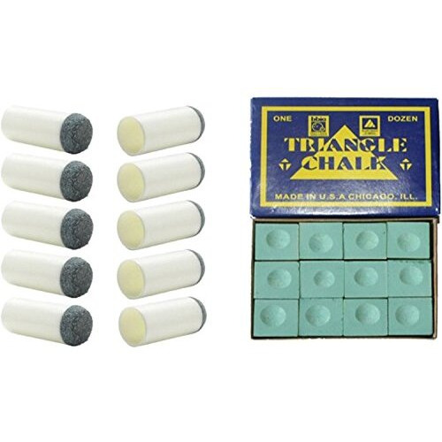 Lgb Combo Of Green Chalk 12 Pcs & Slip On Tip 9Mm (10Pcs)