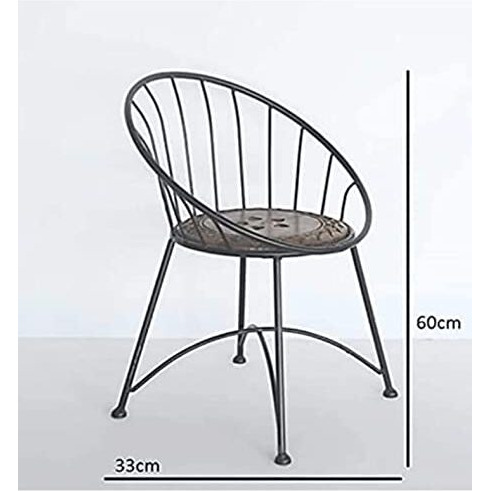Incredible Artifacts Wooden And Iron Chair (Size 24 Inch)