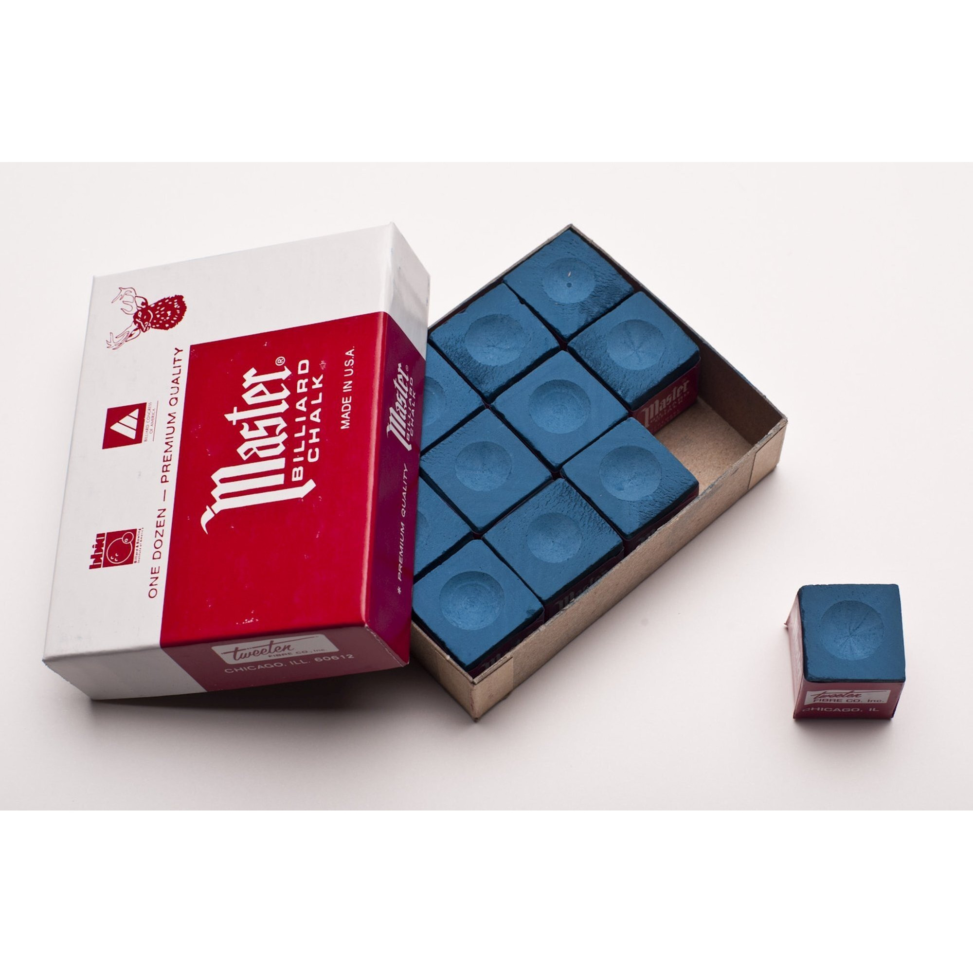 Lgb Combo Of Master Blue Chalk 12 Pcs & Slip On Tip 9Mm (10 Pcs)