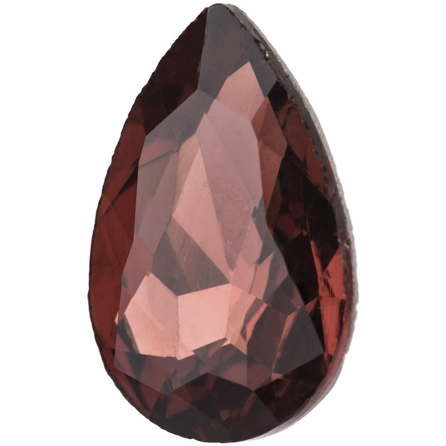 Diy Crafts Pack Of 4Pcs 10X4, Crystal Reddish Brown Color, 10Pcs/Lot 30Mmx20Mm Teardrop Shape Diy Jewellery Making (Pack Of 4Pcs 10X4, Crystal Reddish Brown Color)
