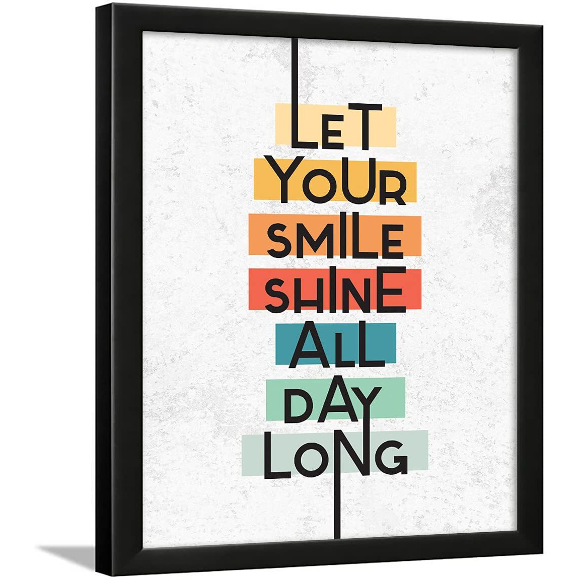 Chaka Chaundh - Smile Quotes Wall Frames - Happiness Quotes Wall Frames - Smile Frame - Smile Posters For Room - Happy Quotes Posters (13.6 X 10.6 Inches)
