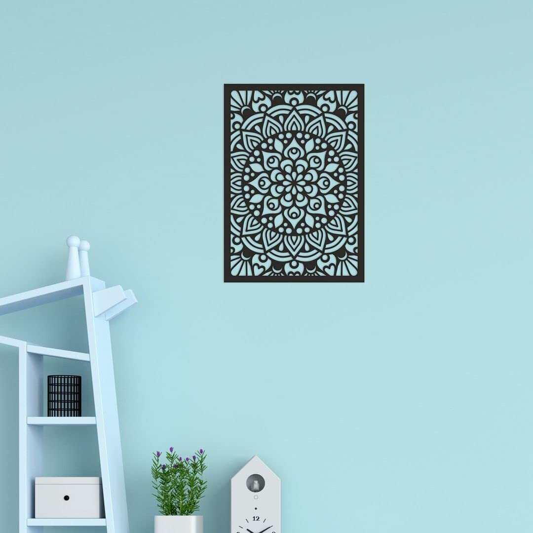 Cvanu Handmade Mdf Wooden Wall Hanging Laser Cutout, Decorative Items/Wall Panel (11Inch X 15Inch)