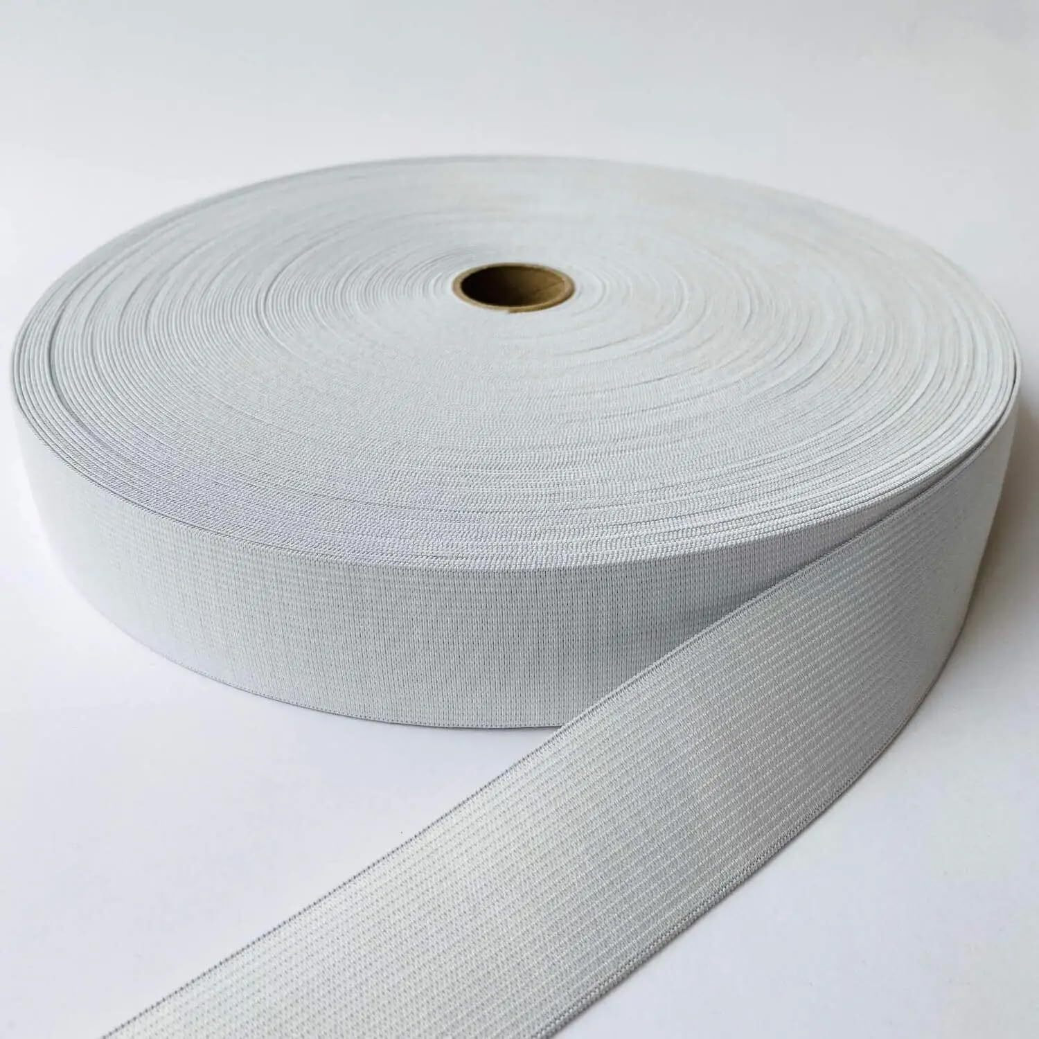 Widely Pure Braided Elastic Band White Elastic (1 Inch 30 Meters.White) Cord Heavy Stretch High Elasticity Knit Elastic Band, Ideal For Tailoring Sewing, Fashion Designing, Boutique, 25Mm
