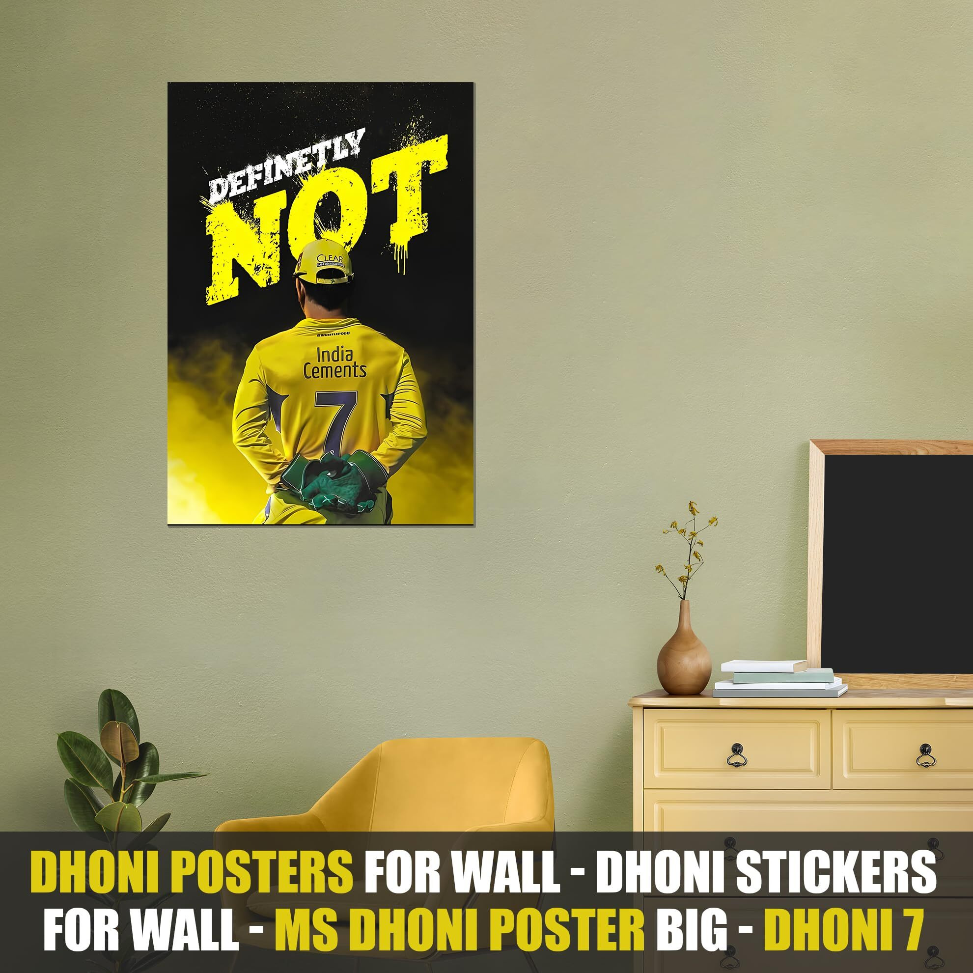 Dhoni Posters For Wall | Dhoni Stickers For Wall | Ms Dhoni Poster Big | Dhoni 7 Poster | Dhoni 3D Posters | Dhoni 7 Sticker | Thala Dhoni Motivational Posters For Room Decoration