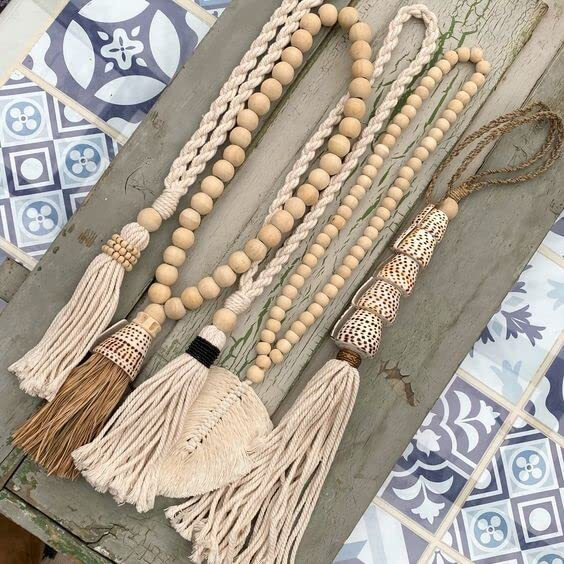 Prapti Handicrafts Natural Wood Beads, Unfinished Loose Wooden Bead For Craft,Diy Art & Crafts Macrame Jwellery Making (16 Mm, Natural Pack Of 50)