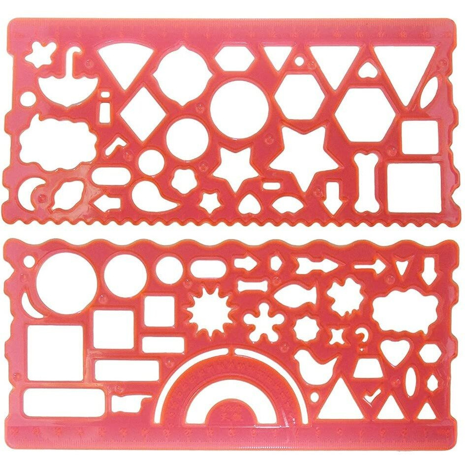Royals Birthday Return Gifts For Kids (Stencils Pack Of 6) | Kids Birthday Giftings | Birthday Gifts | Drawing Stencil Spirograph Ruler For Kids |