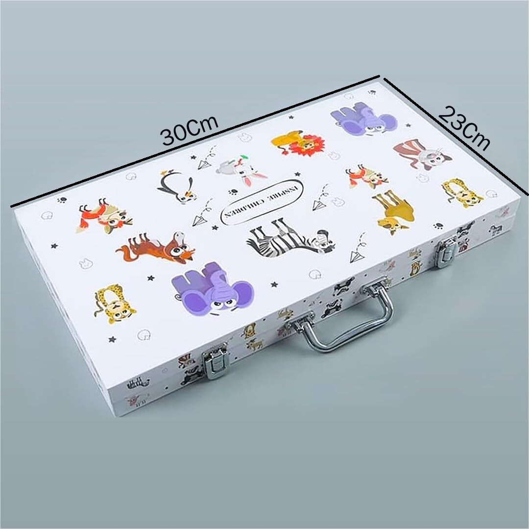 Karp 49Pcs Children Deluxe Art Drawing Set Art And Craft Mini Suitcase, Drawing And Painting Set Best For Birthday Gift For Boys Girls Children