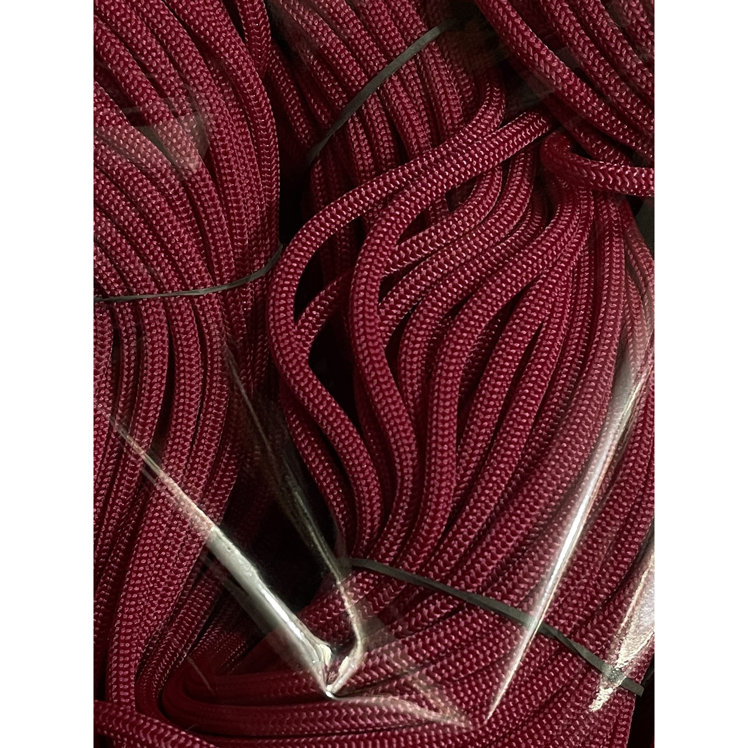 Omx 3Mm Thick Nylon Knot Macrame Beading Braided Thread Cord Rope Pp Dori, (120 Mtr (60 Mtr In 1 Bundle), Total 2 Bundles, Dk Pink