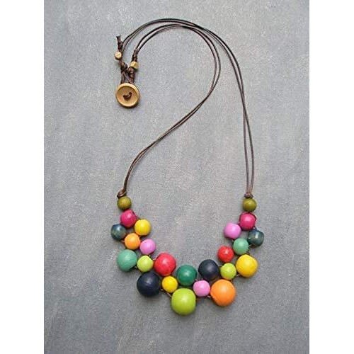 Lipsa Enterprise Handicrafts Multicolour Wooden Round 8Mm Size Beads For Jewelry Making/Diy Crafts Making,Bags, Toran, Bandhanwar, Plant Hanger, Crafts Project And Rakhi Making (500)