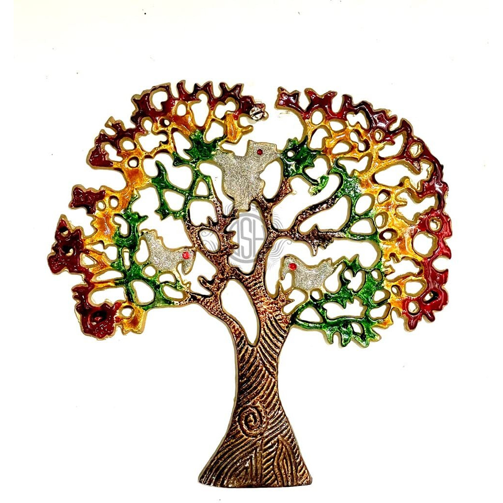 Dsh Metal Wall Art For Lving Room Recoration Showpiece For Wall Decoration - (Tree Set Of 3)