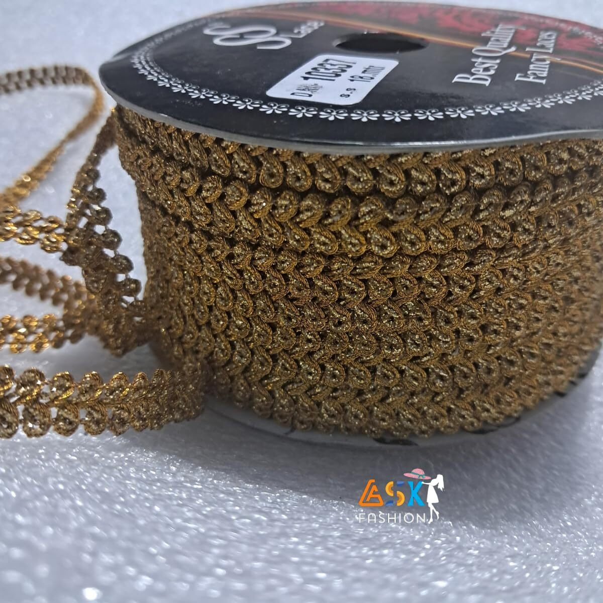 18 Meters Golden Flat Dori Lace & Blouse Border For Blouse, Bridal Dresses, Sarees, Lehengas, Diy Decoration, Designing Embellishment Arts & Crafts -(Gold)